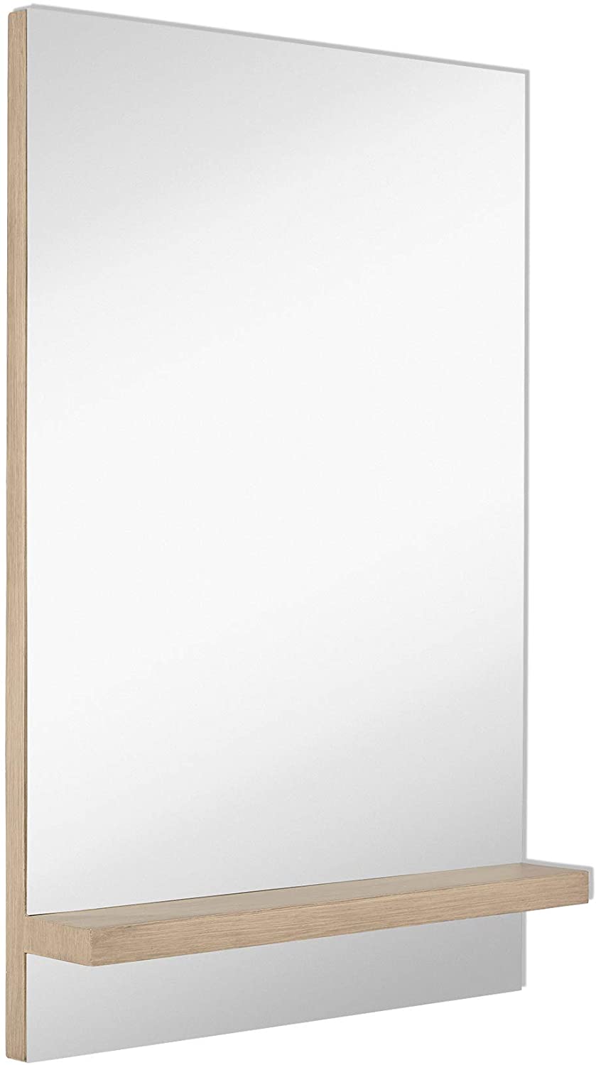 Contemporary Wood Wall Mirror | Sleek Modern Vanity Mirror