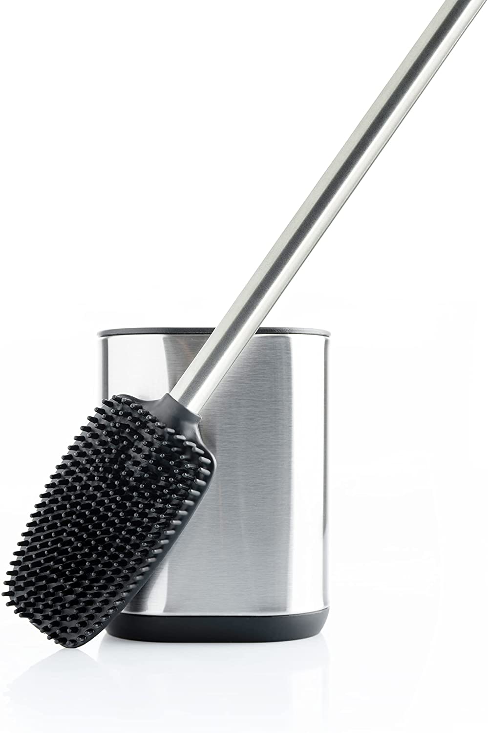 Stainless Steel Silicone Toilet Brush Set