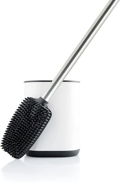 Stainless Steel Silicone Toilet Brush Set