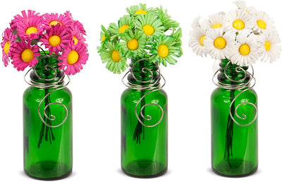 Mini Vase Bouquet: Decorative Suction Cup Bud Bottle Holder